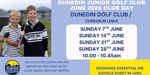 Dunedin Junior Golf Club Day