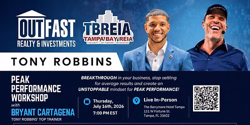 Tony Robbins Peak Performance Training + Streamline, Scale & Optimize Your Real Estate Business