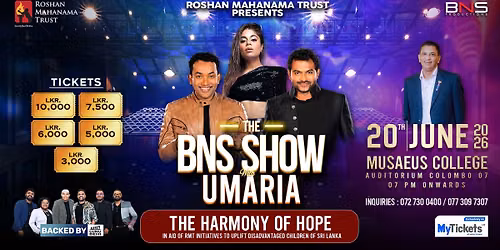 The BNS Show with Umaria — Musaeus College Auditorium