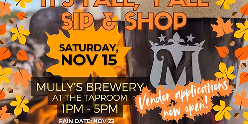 "It's Fall, Y'all" Sip & Shop