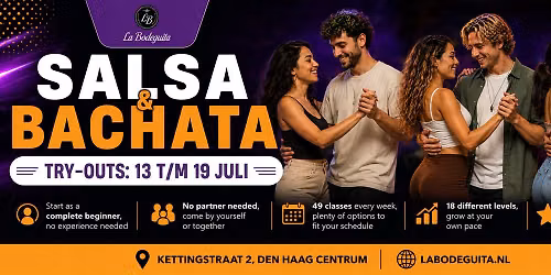Join our Beginner Try-Out Week, July 13 till July 19