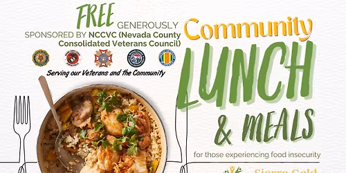 FREE - Community Lunch and Take Home Meals - sponsored by NCCVC