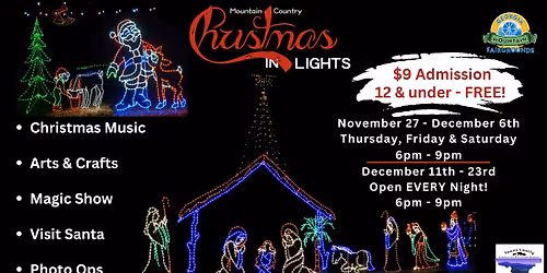Mountain Country Christmas in Lights