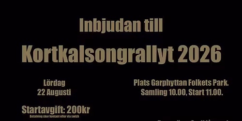 KORTKALSONGRALLYT 2026