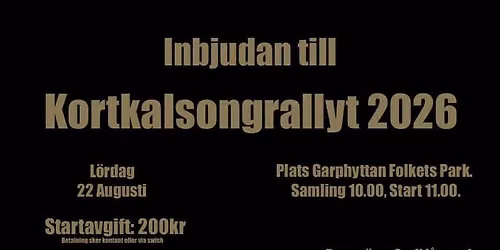KORTKALSONGRALLYT 2026