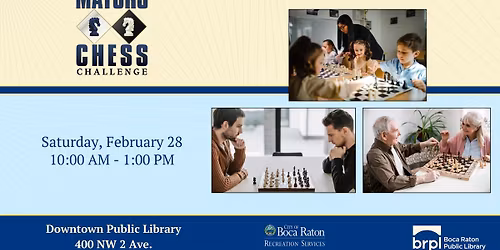 FREE! 2026 Mayors' Chess Challenge