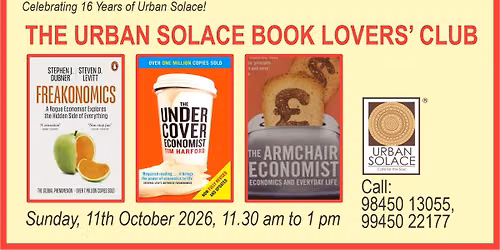 The Urban Solace Book Lovers' Club - October 2026 Edition