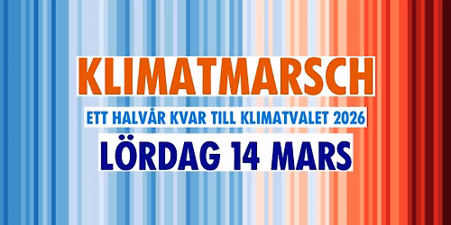 GBG Klimatmarsch! Ett halv\u00e5r kvar till klimatvalet 2026