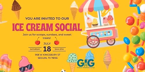 Ice Cream Social Vendor Fair with Sensational Seguin