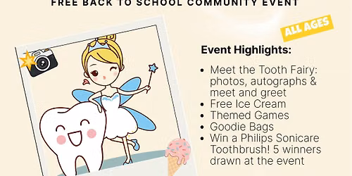 Meet the Tooth Fairy \u2014 Free Back to School Community Event