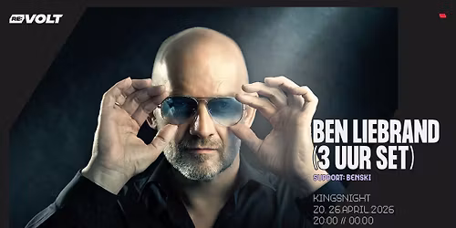 RE:VOLT presents: Ben Liebrand | Poppodium Volt Sittard-Geleen