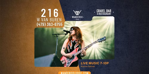 Alyssa Galvan LIVE at the Gravel Bar at Wanderoo Lodge