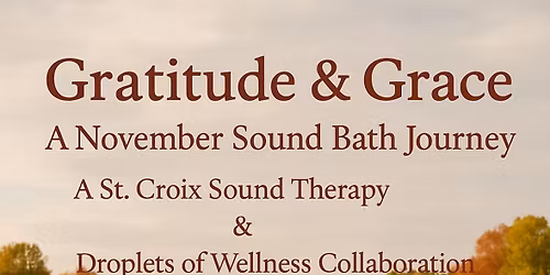 Gratitude & Grace: Nov. Sound Bath