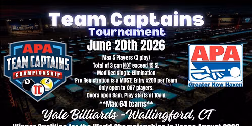 Team Captains Tournament for Vegas