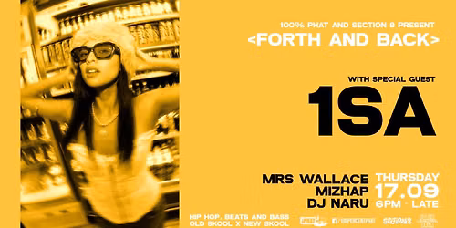 Forth and Back feat special guest 1SA