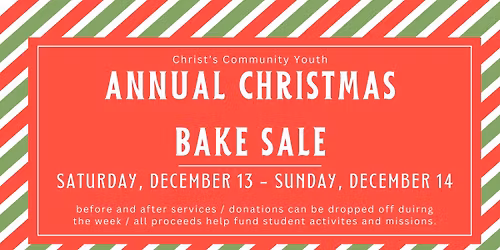 Annual Christmas Bake Sale