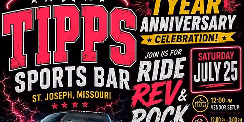 Tipps 1 yr bash Ride Rev & Rock