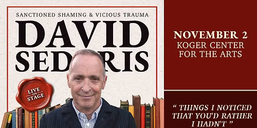 An Evening With David Sedaris 