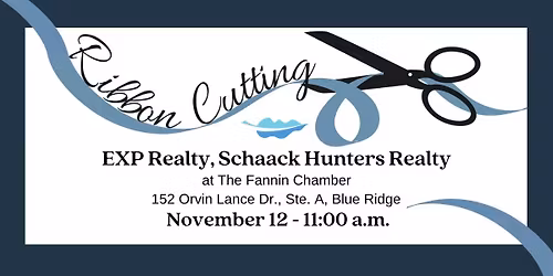 Ribbon Cutting for EXP Realty, Schaack Hunters Realty