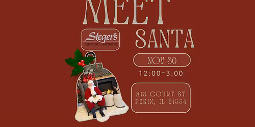 Santa at Steger\u2019s Furniture!