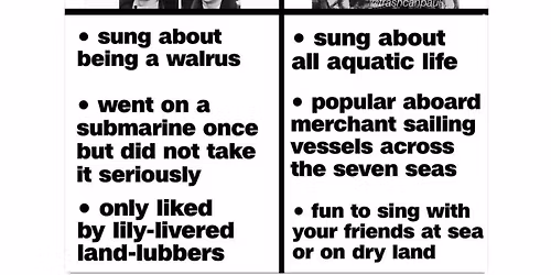 Sea shanty singalong