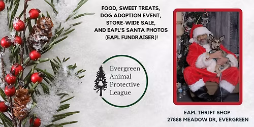 EAPL Thrift Shop Open House and Photos with Santa!