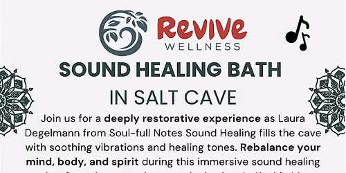 Sound Healing Bath in the Salt Cave