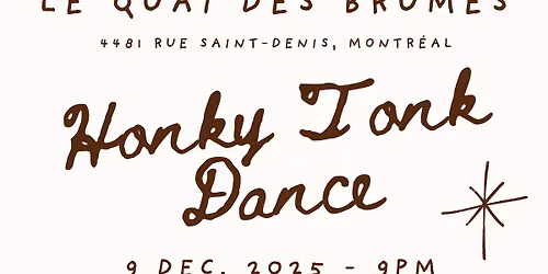 A Honky Tonk Country Dance @ QUAI DES BRUMES