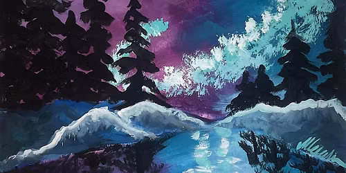 Mali's Art Studio Sip n Paint Night - Luminous Night