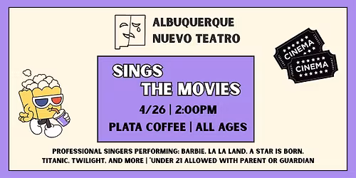 ANT Sings The Movies (Professional Singers Concert) [ALL AGES]