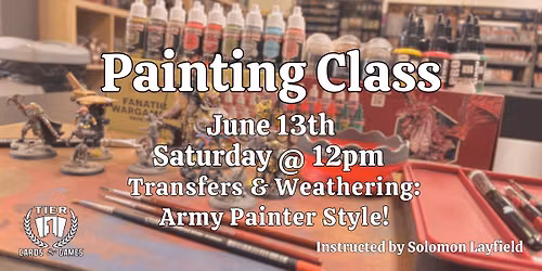 Painting Class: Transfers & Weathering