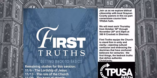 First Truths - TPUSA Faith Foundation Course