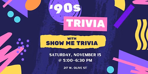 90\u2019s Trivia with Show Me Trivia