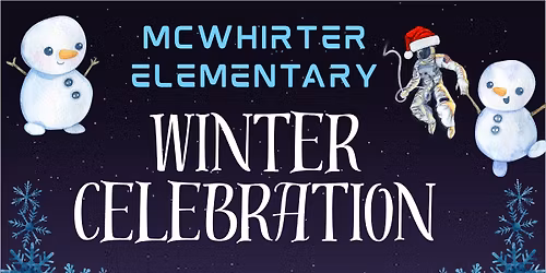 Save the date! \u2744\ufe0f McWhirter Winter Celebration