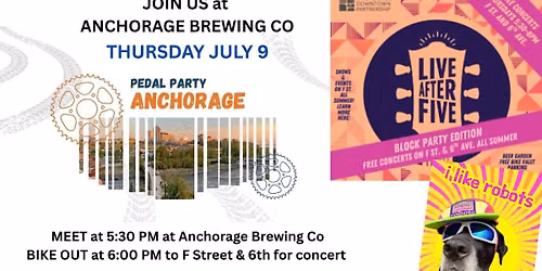 Week 5: Anchorage Brewing Co to Downtown (I Like Robots concert)