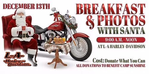 Breakfast & Photos with Santa at L-A Harley-Davidson