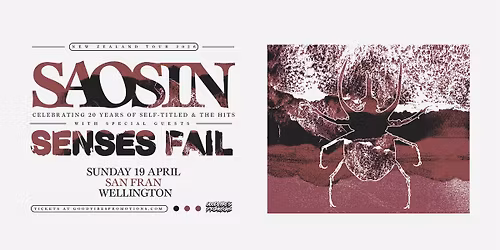 Saosin | WEL | Celebrating 20 Years & The Hits | with Senses Fail | San Fran