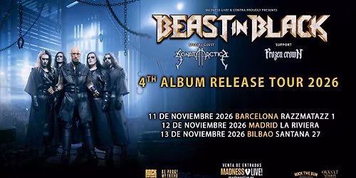 Beast In Black + Sonata Arctica + Frozen Crown (Barcelona)