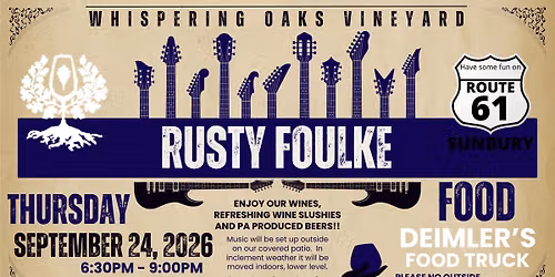 Free, Live Music w\/ Rusty Foulke