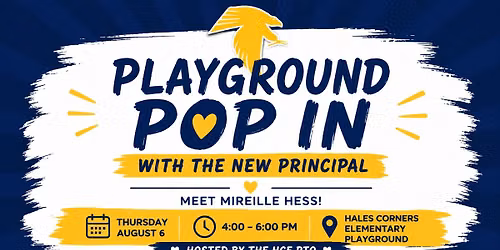 Playground Pop In with the New Principal
