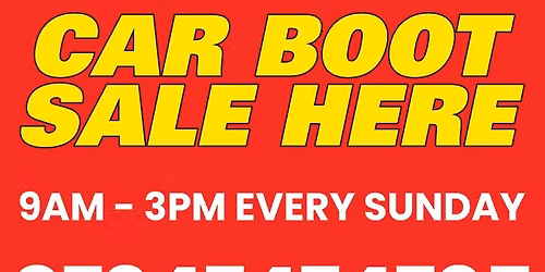 Waltham abbey winter car boot sales 