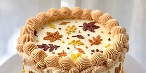 FALL LEAF DOODLE CAKE