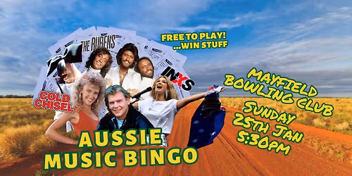 Aussie Music Bingo - Mayfield Bowling Club