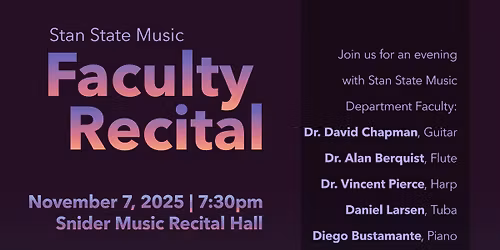 Stan State Music Faculty Group Recital