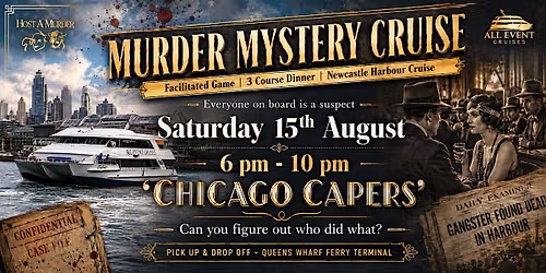 M**der Mystery Cruise | 3 Course Dinner | Newcastle Harbour