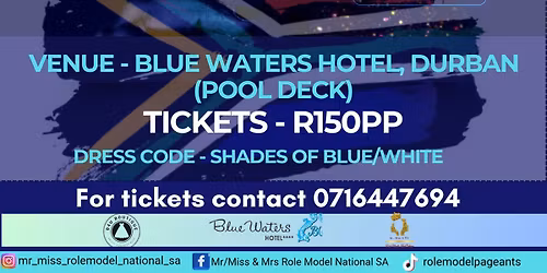 Mr, Miss & Mrs Role Model National SA 