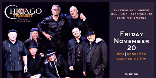 Chicago Transit - A Chicago Tribute Band at Jergels