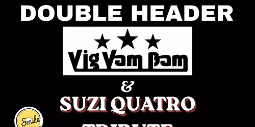 70's Glam Rock Double Header - Vig Vam Bam &amp; Sami Q Band as Suzi Quatro