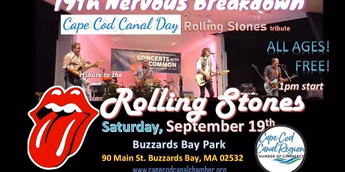 Rolling Stones tribute, 19th Nervous Breakdown, at Buzzards Bay Park in Buzzards Bay MA