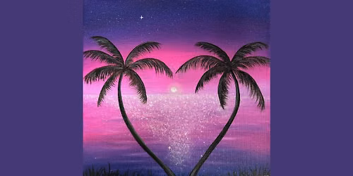 Tropical Kids Art Camp- Sunset Palms @ Happily Painted Studio